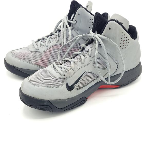 Nike Dual Fusion Stadium Gray Black Red Anthracite 536367-004 men's size 10 - Picture 4 of 9